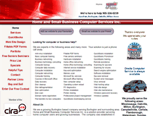 Tablet Screenshot of homeandsmallbusinesscomputerservices.ca